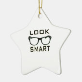 Ornement En Céramique Regardez futé (Gauche)