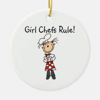 Ornement En Céramique Règle de chefs de fille