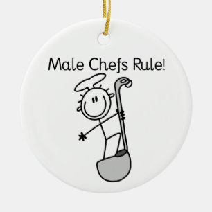 Ornement En Céramique Règle des chefs masculins
