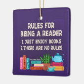 Ornement En Céramique Règles pour être lecteur (Gauche)