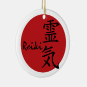 Ornement En Céramique Reiki - rouge (Droite)