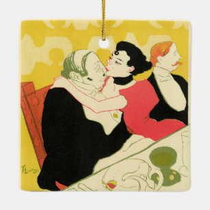 Ornement En Céramique Reine de Joie (Queen of Pleasure) Toulouse Lautrec
