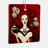 Ornement En Céramique Reine des Coeurs (Droite)