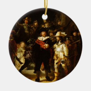 Ornement En Céramique Rembrandt Nightwatch Night Watch Peinture baroque
