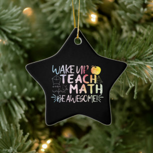Ornement En Céramique Remerciement pour un professeur de mathématiques -