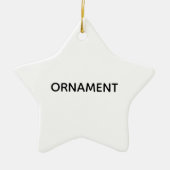 Ornement En Céramique Remove This Text & Add Your Own Design (Devant)