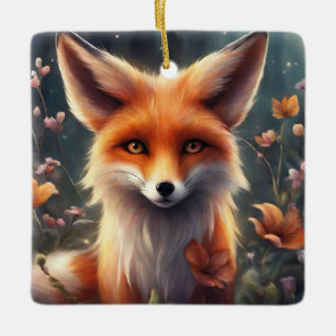 Ornement En Céramique Renard d'Imaginaire dans la nature