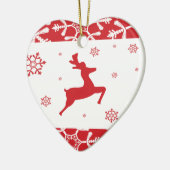 Ornement En Céramique Renne de Noël (Gauche)