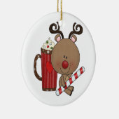 Ornement En Céramique Renne de Rudy avec du cacao (Droite)