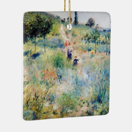 Ornement En Céramique Renoir - Chemin menant à travers l'herbe haute (Droite)