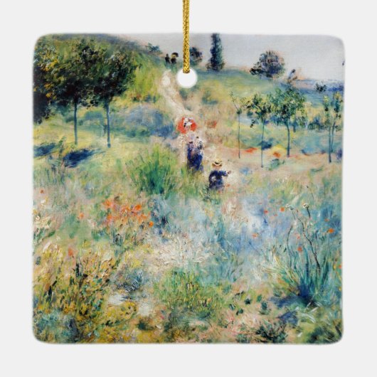 Ornement En Céramique Renoir - Chemin menant à travers l'herbe haute (Dos)