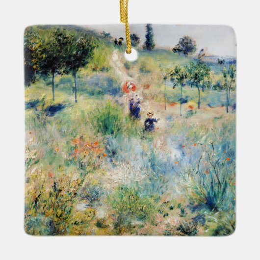 Ornement En Céramique Renoir - Chemin menant à travers l'herbe haute (Devant)