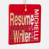 Ornement En Céramique Reprendre Writer Extraordinaire PERSONNALISÉ (Droite)