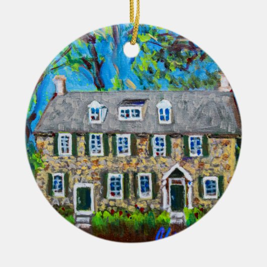 Ornement en céramique représentant la poste histor (Devant)