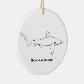 Ornement En Céramique Requin de banc de sable (Droite)