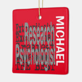 Ornement En Céramique Research Psychologist Extraordinaire CUSTOM (Gauche)