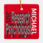 Ornement En Céramique Research Psychologist Extraordinaire CUSTOM (Devant)