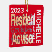 Ornement En Céramique Resident Adviser Hostom (Droite)