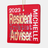 Ornement En Céramique Resident Adviser Hostom (Gauche)