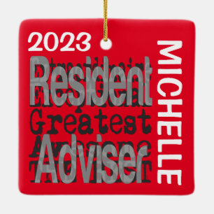 Ornement En Céramique Resident Adviser Hostom