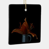 Ornement En Céramique Ressort/Pâques : Lis et abeille (Droite)