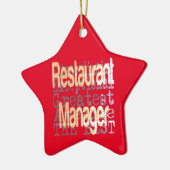 Ornement En Céramique Restaurant Manager Extraordinaire (Gauche)