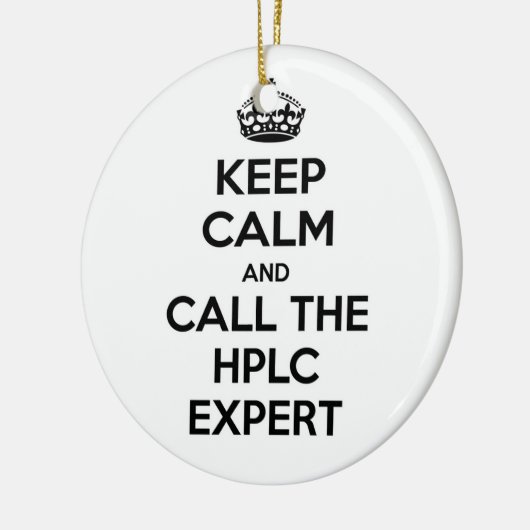 Ornement En Céramique Restez calme et appelez l'expert HPLC (Gauche)