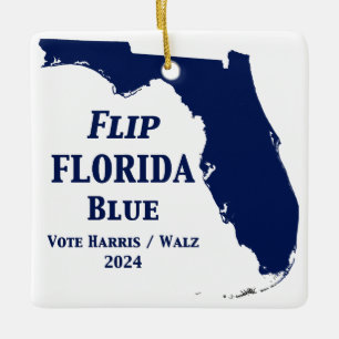 Ornement En Céramique Retourner Florida Blue en 2024