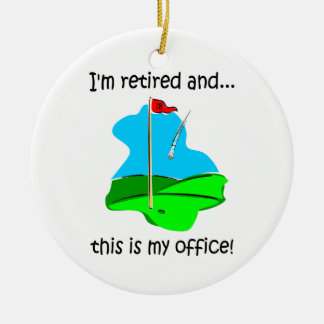 Ornement En Céramique Retraite d'humour de golf