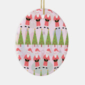 Ornement En Céramique Retro Père Noël (Droite)