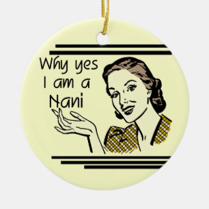 Ornement En Céramique Rétro T-shirts et cadeaux de Nani