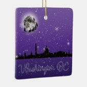 Ornement En Céramique Réveillon de Noël à Washington DC (Droite)