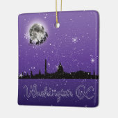 Ornement En Céramique Réveillon de Noël à Washington DC (Gauche)