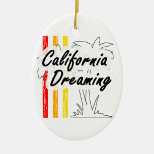 Ornement En Céramique Rêver de la Californie