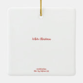 Ornement En Céramique Rêver d'un Noël blanc (Dos)