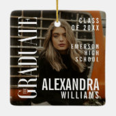 Ornement En Céramique Revue tendance Couverture inspirée de Graduation K (Dos)