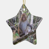 Ornement En Céramique rhesus macaque (Gauche)