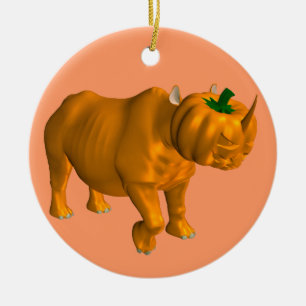 Ornement En Céramique Rhinocéros