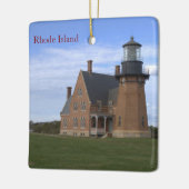 Ornement En Céramique Rhode Island Lighthouse Ornament (Gauche)