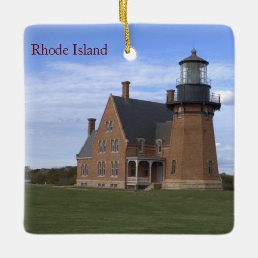 Ornement En Céramique Rhode Island Lighthouse Ornament (Devant)