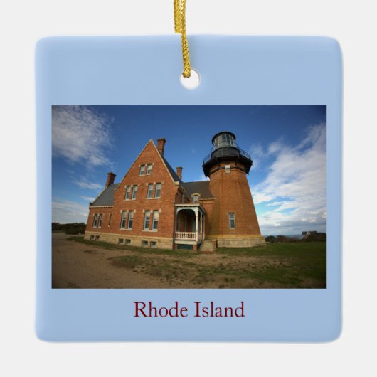 Ornement En Céramique Rhode Island Lighthouse Ornament (Devant)