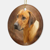 Ornement En Céramique Rhodesian Ridgeback (Gauche)