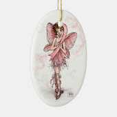 Ornement En Céramique Ribbon rose (Droite)