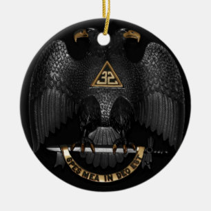 Ornement En Céramique Rite écossais maçon Eagle de 32 degrés