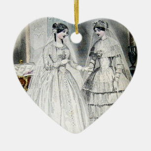 Ornement En Céramique Robe Mariage vintage