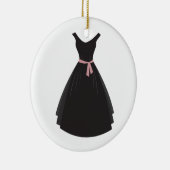 Ornement En Céramique Robe noire (Droite)