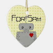 Ornement En Céramique Robot mignon (Droite)