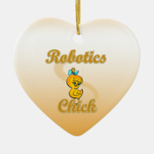 Ornement En Céramique Robotique Chick