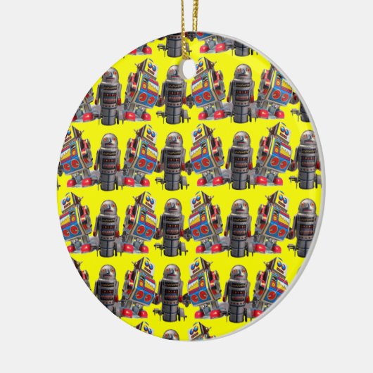 Ornement En Céramique Robots (Gauche)