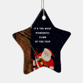 Ornement En Céramique rock climber Christmas (Droite)